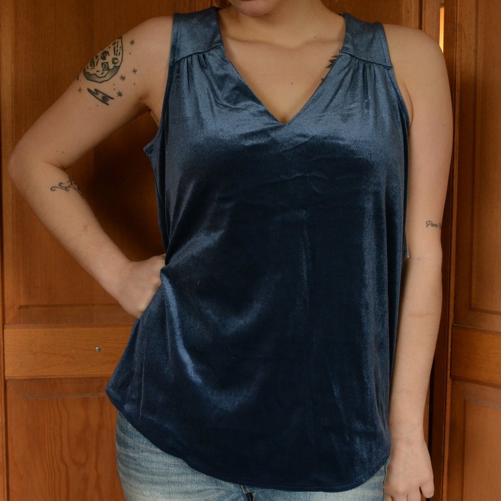 Velvetey Blue Tank